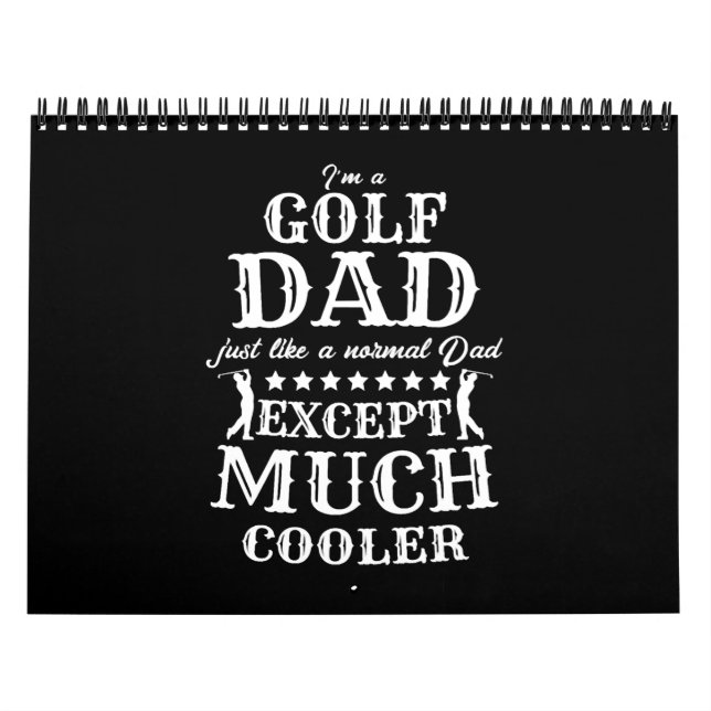 Golf Pappa Far Golf klubb Golfen Gift Kalender (Omslag)