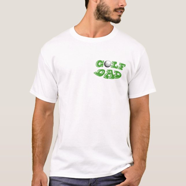 Golf Pappa Fars dag Funny T-Shirt Design Graphic (Framsida)