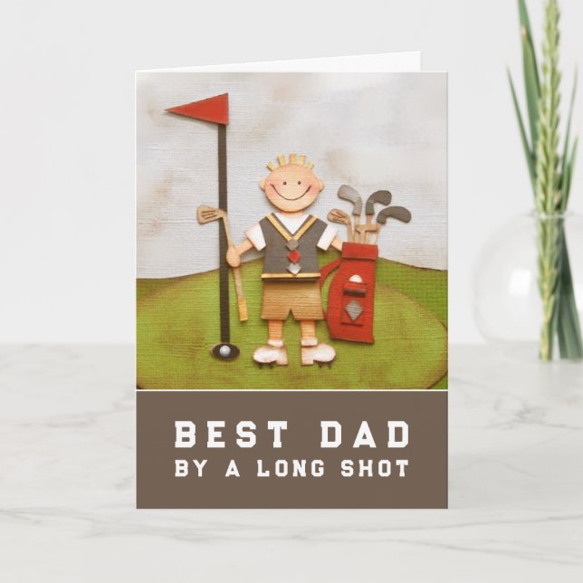 Golf Pappa Fars dag Kort (Framsida)