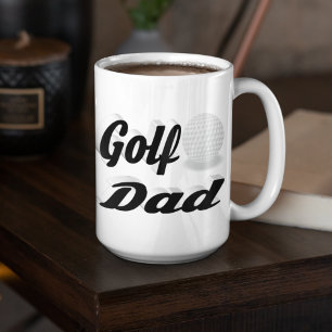 Golf Pappa, halv text Giant Coffee Mugg Jumbo Mugg