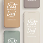 Golf pappa modern khaki grönt typografi lustig chi<br><div class="desc">Golf pappa modern khaki-grönt och vit typografi lustig pappa parvis. Idealisk jul,  födelsedag,  Fars dag-gåva till honom.</div>