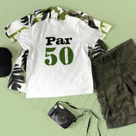 Golf Par 50-årsdag med nummer T Shirt