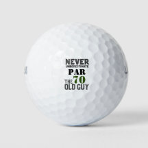 Golf Par 70 för golfer 70:e födelsedagen