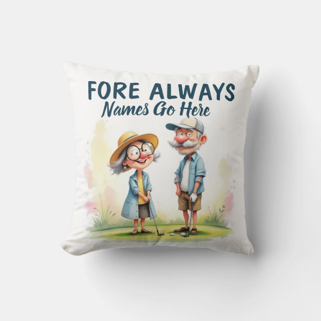Golf-par, alltid förr kudde (Framsida)