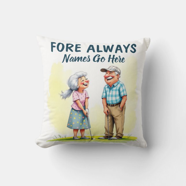 Golf-par, alltid förr kudde (Framsida)