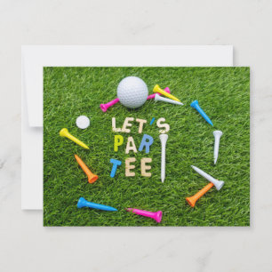Golf Par-partiets inbjudan till golf boll