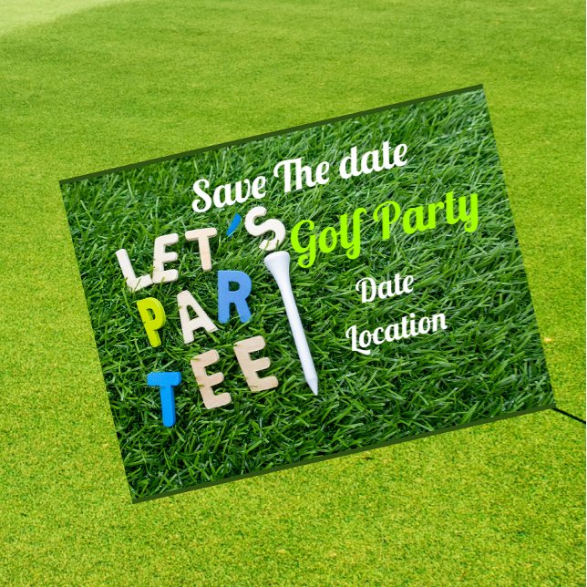 Golf Par-partiets inbjudan till golf boll (Skapare uppladdad)
