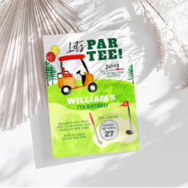 Golf Par Swing by Boy Barns födelsedag Inbjudningar