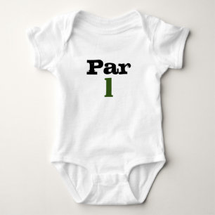 Golf Par T ett år gammalt för baby golffödelsed Shirt