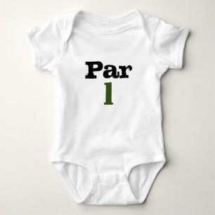 Golf Par T ett år gammalt för baby golffödelsedag T Shirt