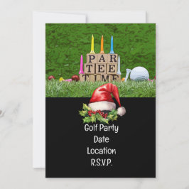 Golf Par T Golfer jul Party Inbjudningar