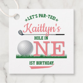 Golf PAR-TEE 1:a födelsedagen Gåvor Etiketter