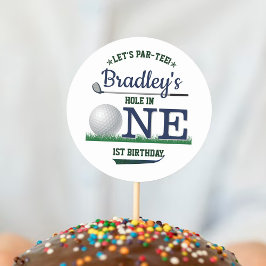 Golf PAR-TEE 1:a födelsedagen Runt Klistermärke