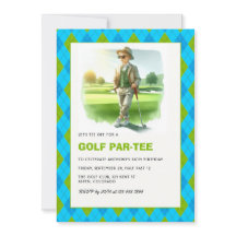 Golf Par-Tee Barn Golf Tema Födelsedagsfest