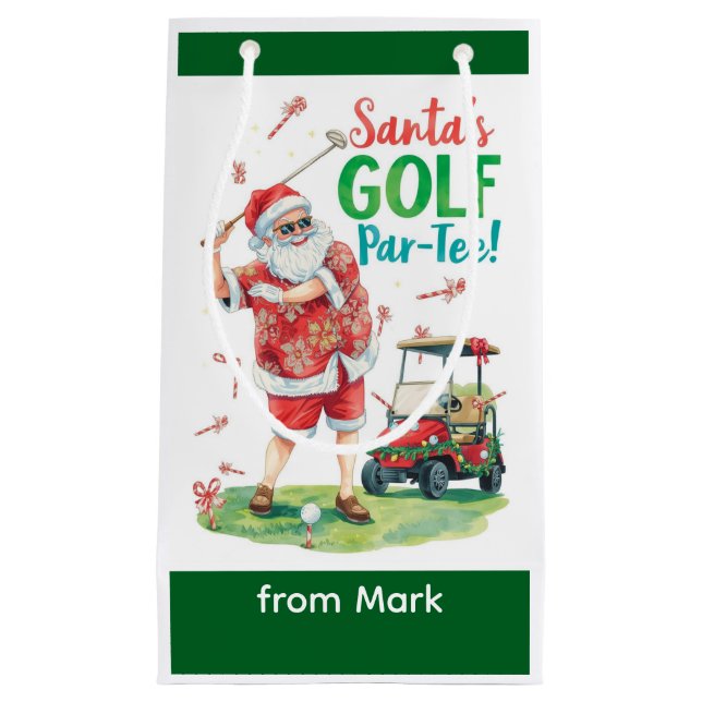 Golf Par-Tee julfest med Tomte  (Framsidan)