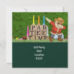 Golf Par tee party Jultomten juldabbing Spara Datumet
