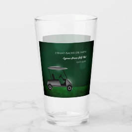 Golf Party Bachelor Party Golfers Grönt golf cart Glaskopp