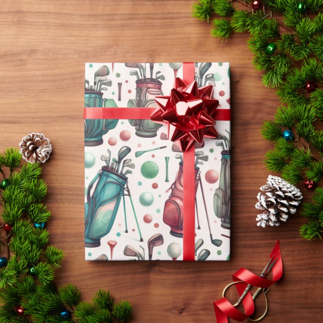 Golf Party Birthday Presentpapper (Julgåva)