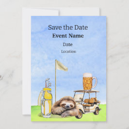 Golf Party födelsedag Spara datumet för golfer Inbjudningar