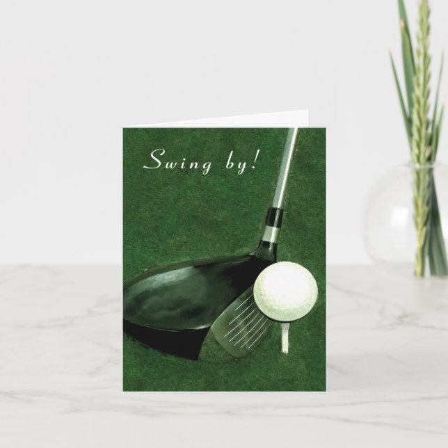 Golf Party Inbjudan (Framsida)