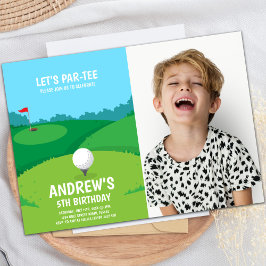 Golf Party Invitations with photo Inbjudningar
