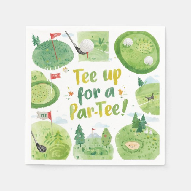 Golf party lustiga när han säger pappersservett (Framsidan)