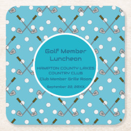 Golf Party Papper Blue Underlägg