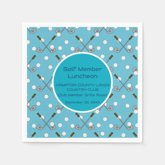 Golf Party Papper Cocktail Napkin Pappersservett (Framsidan)