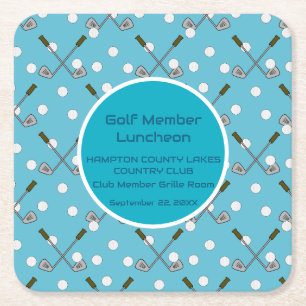 Golf Party Papper Underlägg Kvadrat