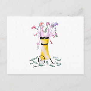 golf party säck, tony fernandes vykort