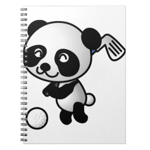 Golf Pay Panda Anteckningsbok