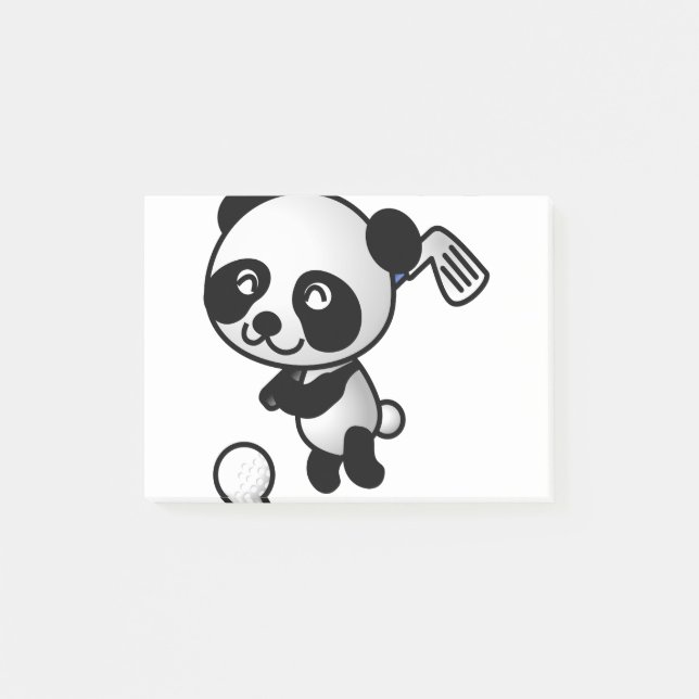 Golf Pay Panda Post-it Block (Framsida)