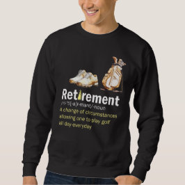 Golf Pension definition för golfer Lång Ärmad Tröja