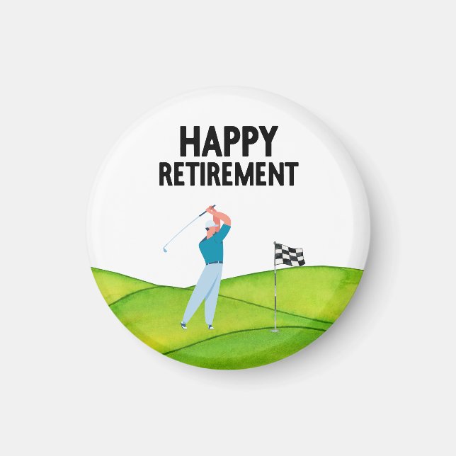 Golf pension för golfer magnet (Framsidan)