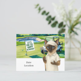 Golf Pension för inbjudan till Siamese Cat Lovers