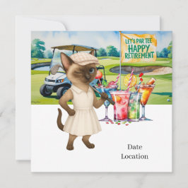 Golf Pension för inbjudan till Siamese Cat Lovers