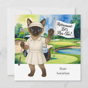 Golf Pension för inbjudan till Siamese Cat Lovers