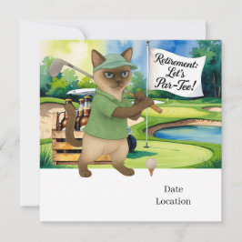 Golf Pension för inbjudan till Siamese Cat Lovers