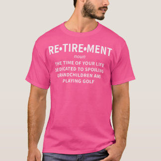 Golf Pension Funny Retiree Golfer T Shirt