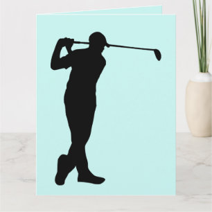 GOLF PENSION GOLFER GREETING CARDS TACK KORT