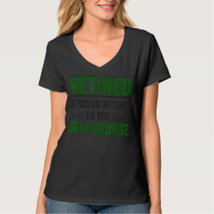 Golf Pension Idea För manar & Funny Golfing Retir T Shirt