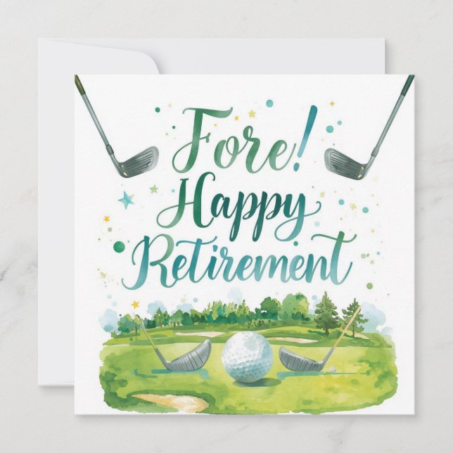 Golf Pension med boll på grönt Kort (Framsida)