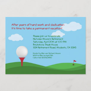 Golf Pension Party-inbjudan Inbjudningar