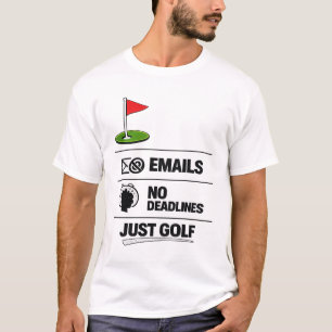 Golf Pensionerad Heltidsgolfare T Shirt