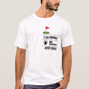 Golf Pensionerad Heltidsgolfare T Shirt