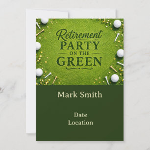 GOLF PENSIONERING Party på det gröna Inbjudningar