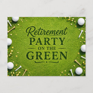 GOLF PENSIONERING Party på det gröna Vykort