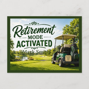 GOLF PENSIONERING Party på det gröna Vykort