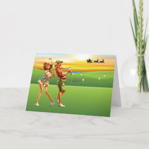 GOLF Personlig eller Företags Jul Kort