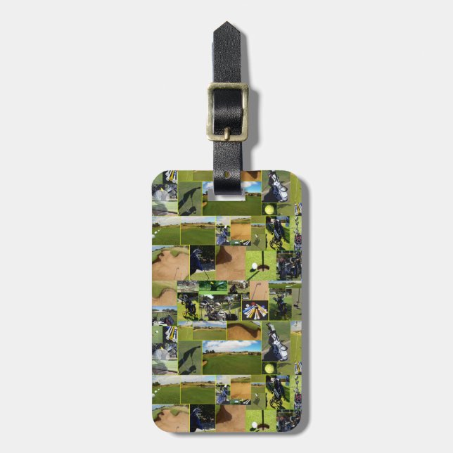 Golf Photo Collage, bagagetagg Bagagebricka (Vertikal Framsida)